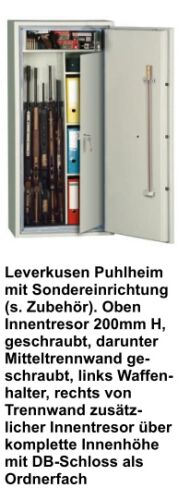 Waffenschrank Modell Leverkusen-Puhlheim 10 WH 1322 Höhe